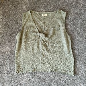 Madewell knot-front blouse, new without tags, never worn.